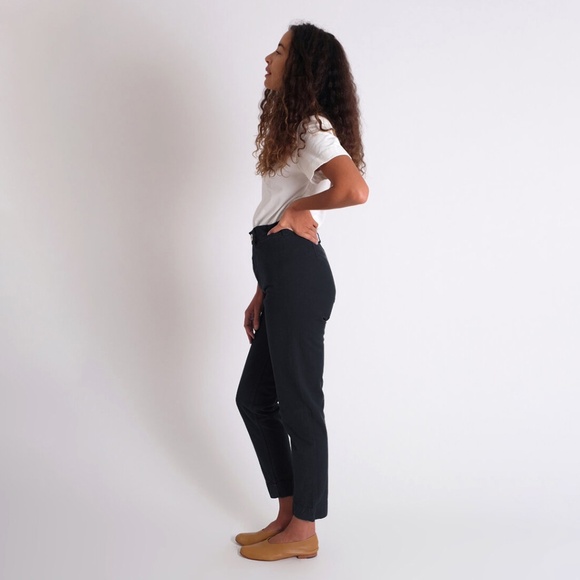 Jesse Kamm ranger pant high waisted black organic cotton 225 cali slims sailor 6 - Picture 2 of 12